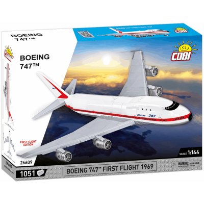 COBI 26609 Boeing 747 First Flight 1969, 1:144, 1051 k – Zbozi.Blesk.cz