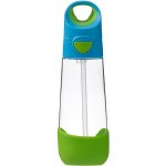 b.box Lahev na pití s brčkem 600 ml modrá/zelená – Zboží Dáma
