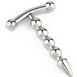 Mr. Steel Rod Ecstasy Beaded Penis Plug, korálková zástrčka do penisu – Zboží Dáma
