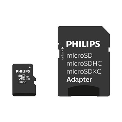 Philips MicroSDXC UHS-I U1 128 GB M12MP45B/00-512542 – Zboží Mobilmania