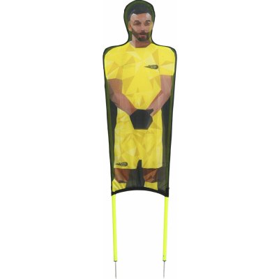 POWER SHOT Fotbalové tréninkové figuríny s potiskem sada 3ks žluté 180cm