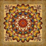 Norimpex Diamantové malování 7D Zlatá mandala 30 x 30 cm – Zboží Mobilmania