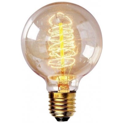 Trixline žárovka EDISON Retro Carbon Filament žárovka G80 E27 40W – Zbozi.Blesk.cz