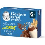 Gerber Cereal mlíčko s kaší na dobrou noc kakao 2 x 200 ml – Sleviste.cz