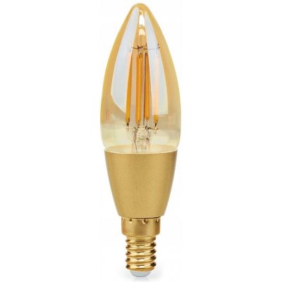 Nedis Chytrá LED žárovka Wi-Fi Filament / E14 / svíčka / 4,9W / 230V / 470lm / teplá bílá / 1800 - 3000K / stmívatelná / sklo – Hledejceny.cz