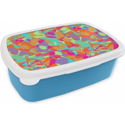 MuchoWow® Box na oběd BČervenázeit 11x17x6cm Lávová lampa - Rainbow - Patterns - Hippie Dětský box na svačinu