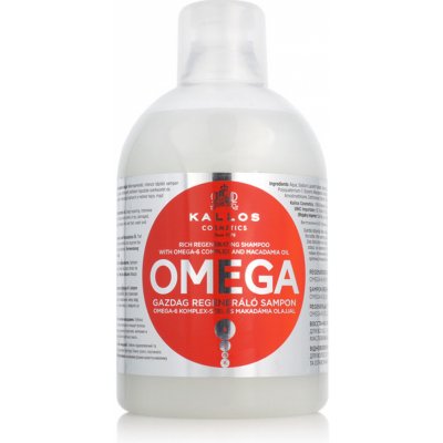 Kallos šampon s Omega komplexem pro poničené vlasy 1000 ml – Zboží Mobilmania