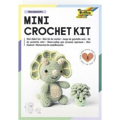 FOLIA Sada na háčkování dinosaurus mini nová edice 23925 – Hledejceny.cz