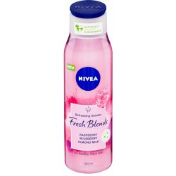 Nivea Fresh Blends Raspberry & Blueberry & Almond Milk osvěžující sprchový gel 300 ml
