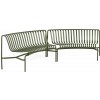 Zahradní lavice HAY Palissade Park Dining Bench In/In set of 2 olive