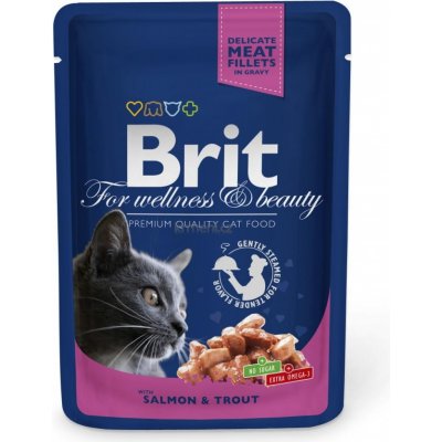 Brit Premium Cat Salmon & Trout 100 g – Sleviste.cz