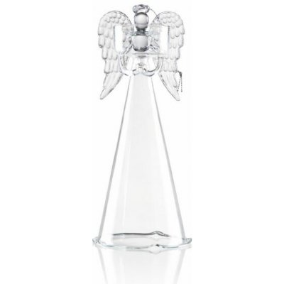 DT GLASS Anděl čirý s miskou pro čajovou svíčku – Zbozi.Blesk.cz