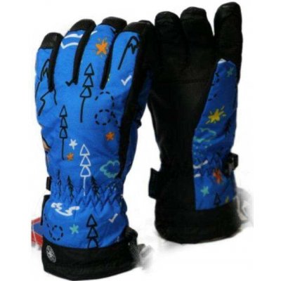 Kugo šusťákové prstové rukavice Modrá – Sleviste.cz