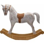 UH Koník houpací dřevěný bílý 37,5cm – Hledejceny.cz