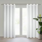 EUROFIRANY ZÁCLONA NA KROUŽCÍCH TIRSA 140X250 CM BÍLÁ – Hledejceny.cz