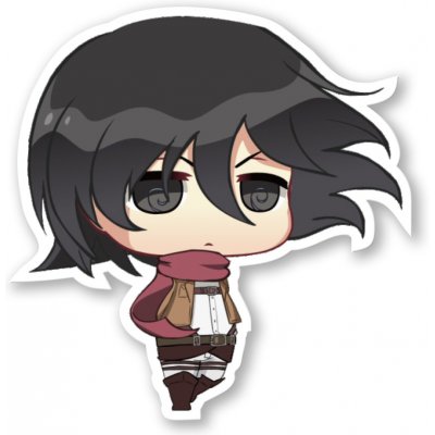 Attack on Titan Samolepka Mikasa Ackerman – Zboží Mobilmania