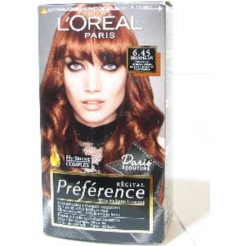 L'Oréal Préférence 6.45 intenzivní měděná hnědá