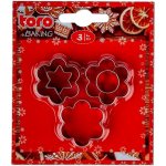 TORO Vykrajovátka na cukroví Kytka - Hvězda 3 ks – Zboží Dáma