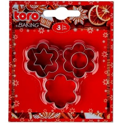TORO Vykrajovátka na cukroví Kytka - Hvězda 3 ks – Zboží Dáma