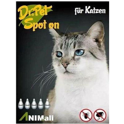 Dr.Pet spot-on pipety pre mačky 5 x 1 ml – Hledejceny.cz