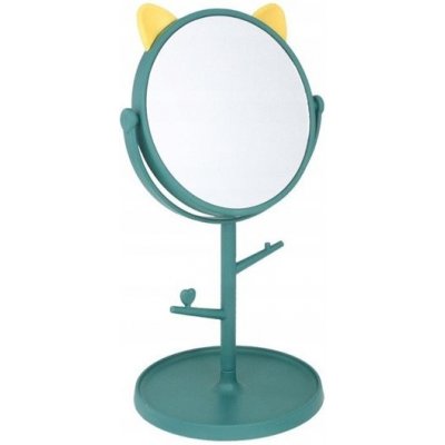 Carla CARL3ZIE stolní dívčí kosmetické zrcadlo Koťátko zelené – Zboží Dáma