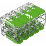 WAGO Svorka 221-430 Páčková spojovací pro všechny druhy vodičů max. 4 mm² transparentní 221-430 – Zboží Mobilmania