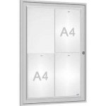 PROCITY Venkovní elegantní vitrína Tradition, 4 x A4, elox – Zboží Živě