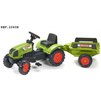 FALK Šlapací traktor 2040B Claas Arion 410 s vlečkou