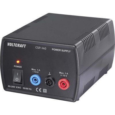 VOLTCRAFT CSP-140 laboratorní napájecí zdroj, symetrický stejnosměrné napětí 15 V/DC (max.);1 A (max.);30 W;Počet výstup – Zboží Mobilmania