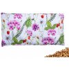 Hřejivý polštářek VFstyle nahřívací polštářek s třešňovými peckami 30x15 cm Flowers