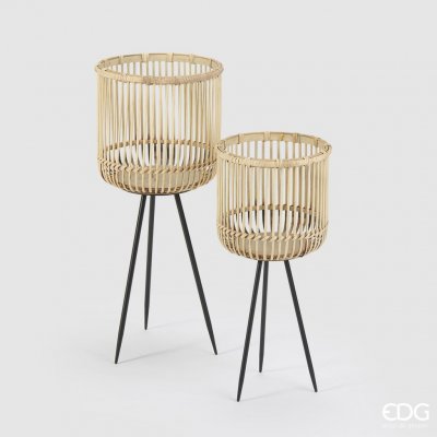 EDG Bambusové podstavce/koše sada 2 ks, výška 65 a 54 cm – Hledejceny.cz