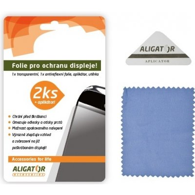 Fólie ALIGATOR APPLE iPhone 4/4S, 2ks + aplikátor – Zboží Mobilmania