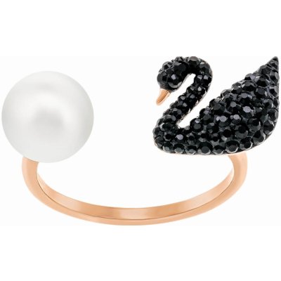 Swarovski Luxusní otevřený prsten s labutí a perlou Iconic Swan 5256266 od  2 699 Kč - Heureka.cz