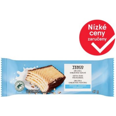 Tesco Oplatka s mléčnou náplní 47 g – Zboží Dáma