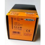 EUROTEC vruty do OSB desek FIX pozink 4,3x40 TX20 - 250 Ks – Hledejceny.cz