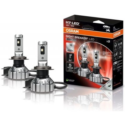 Osram 12V H7 NightBreaker +330% LED SMART OSRAM, set 2ks – Zboží Mobilmania
