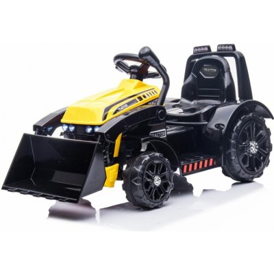 Mamido Dětský elektrický traktor G320 s radlicí žlutý – Zboží Dáma