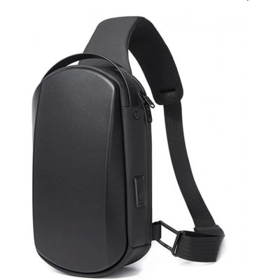 Bange skořepinový batoh přes rameno s USB Černý 6L Bange BG7256s1