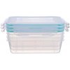 Dóza na potraviny MagicHome Dóza Lunchbox obdĺžnikové Clip 3 ks 1,35 l 15,5 x 21,5 x 7,5