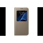Pouzdro Samsung EF-CG930PF flip S-View pro Galaxy S7 (SM-G930F), zlatá Pouzdro Samsung EF-CG930PF flip S-View pro Galaxy S7 (SM-G930F), zlatá