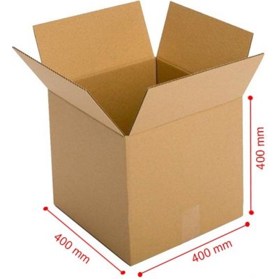 Obaly KREDO Kartonová krabice 400 x 400 x 400 mm 5VVL – Zboží Živě