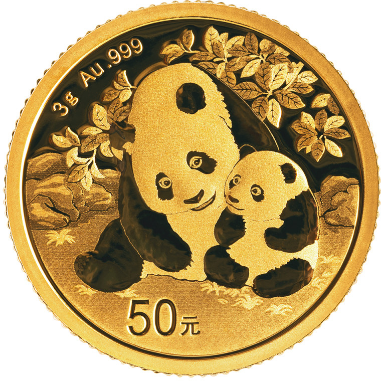China Mint Zlatá mince Panda 2024 3 g