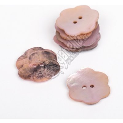 Knoflík Drops 602 Flower načervenalý – Zboží Dáma