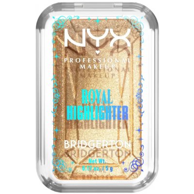 NYX Professional Makeup Bridgerton Royal Highlighter rozjasňovač 02 Light Gold 5 g – Zboží Mobilmania