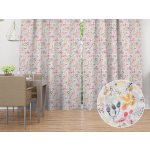 Biante Dekorační závěs PML-087 Červeno-oranžové lístky 145x250 cm – Hledejceny.cz
