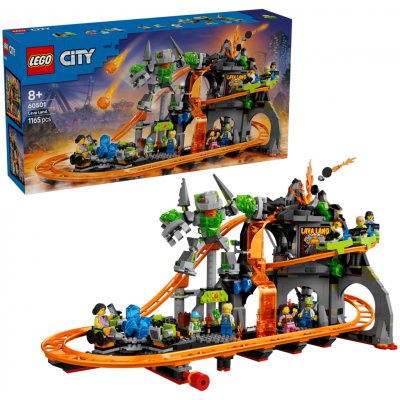 LEGO® 60501 CITY Zábavní park Lava Land s horskou dráhou – Hledejceny.cz