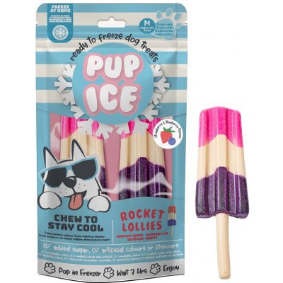 Pup Ice chlazená se jahodou a borůvkou 2 ks 90 g – Zboží Mobilmania