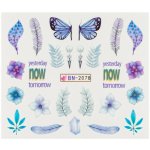 BIO nails Vodolepka BN 2078 motýl a květy – Hledejceny.cz