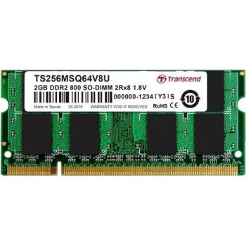 Transcend SODIMM DDR2 2GB 800MHz CL5 TS256MSQ64V8U