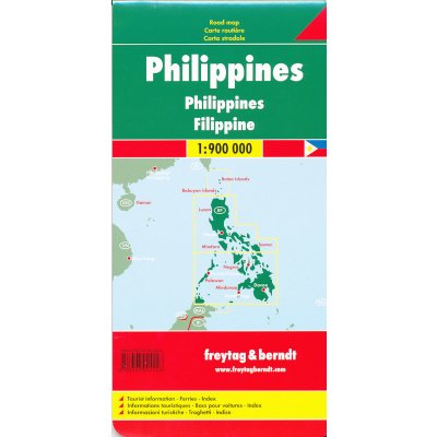 mapa Philippinen Filipíny 1:900 t.